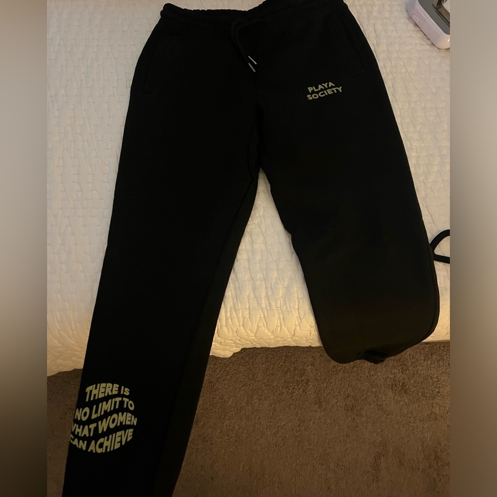 Playa Society Black Joggers for Women
